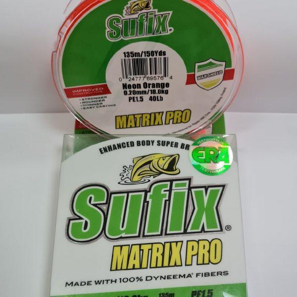 Леска плетеная Sufix Matrix Pro 135 м. оранжевая