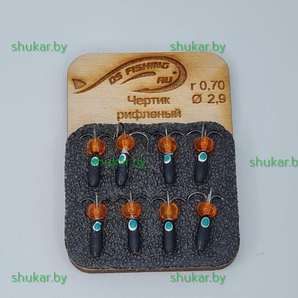 Мормышка вольфрамовая чертик рифленый 0,7 г.